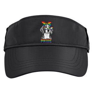 Cute Dog Lover Puppy Owner Beagle Mom Dad Gay Lesbian LGBT Adult Drive Performance Visor