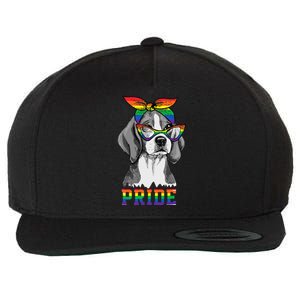 Cute Dog Lover Puppy Owner Beagle Mom Dad Gay Lesbian LGBT Wool Snapback Cap