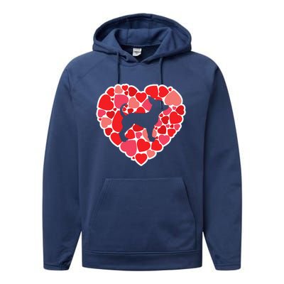 Chihuahua Dog Lovers Valentines Day Chihuahua Performance Fleece Hoodie