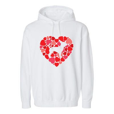 Chihuahua Dog Lovers Valentines Day Chihuahua Garment-Dyed Fleece Hoodie