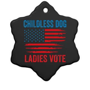 Childless Dog Ladies Ceramic Star Ornament