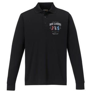 Childless Dog Lady Social Club President Kamala Harris 2024 Performance Long Sleeve Polo