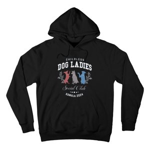 Childless Dog Lady Social Club President Kamala Harris 2024 Hoodie