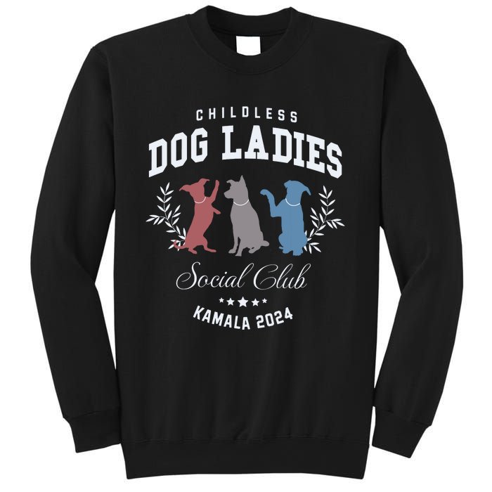 Childless Dog Lady Social Club President Kamala Harris 2024 Sweatshirt