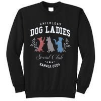 Childless Dog Lady Social Club President Kamala Harris 2024 Tall Sweatshirt