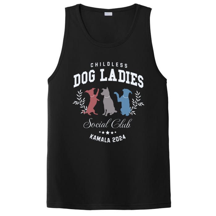 Childless Dog Lady Social Club President Kamala Harris 2024 PosiCharge Competitor Tank