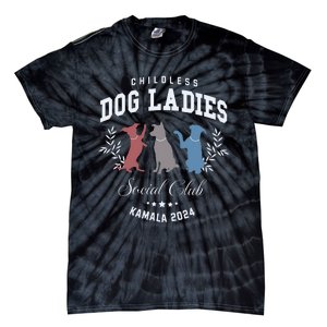 Childless Dog Lady Social Club President Kamala Harris 2024 Tie-Dye T-Shirt