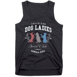 Childless Dog Lady Social Club President Kamala Harris 2024 Tank Top