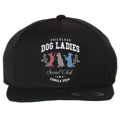 Childless Dog Lady Social Club President Kamala Harris 2024 Wool Snapback Cap