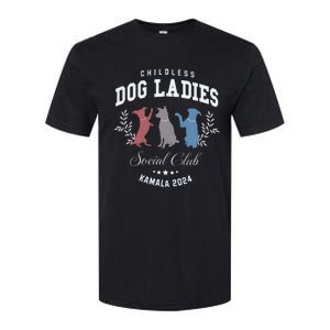 Childless Dog Lady Social Club President Kamala Harris 2024 Softstyle CVC T-Shirt