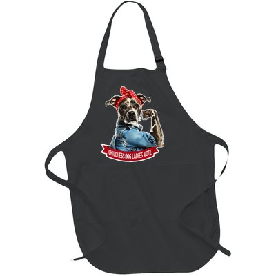 Childless Dog Ladies Vote Gift Full-Length Apron With Pockets