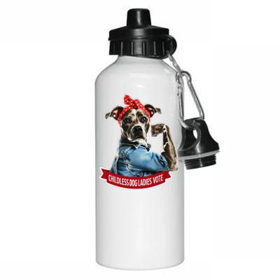 Childless Dog Ladies Vote Gift Aluminum Water Bottle