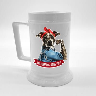 Childless Dog Ladies Vote Gift Beer Stein