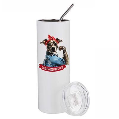 Childless Dog Ladies Vote Gift Stainless Steel Tumbler