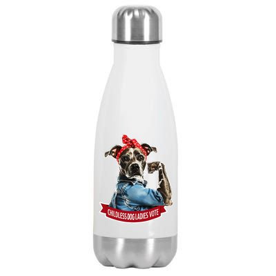 Childless Dog Ladies Vote Gift Stainless Steel Insulated Water Bottle