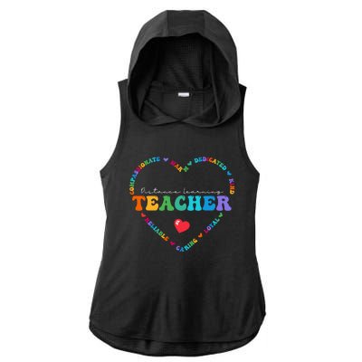 Cute Distance Learning Teacher Appreciati To School Gift Ladies PosiCharge Tri-Blend Wicking Draft Hoodie Tank