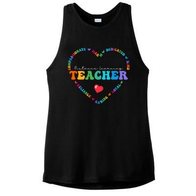 Cute Distance Learning Teacher Appreciati To School Gift Ladies PosiCharge Tri-Blend Wicking Tank