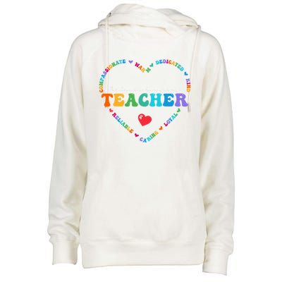 Cute Distance Learning Teacher Appreciati To School Gift Womens Funnel Neck Pullover Hood