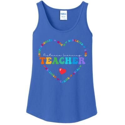 Cute Distance Learning Teacher Appreciati To School Gift Ladies Essential Tank