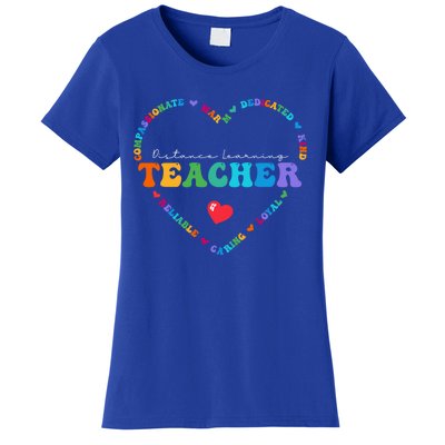 Cute Distance Learning Teacher Appreciati To School Gift Women's T-Shirt