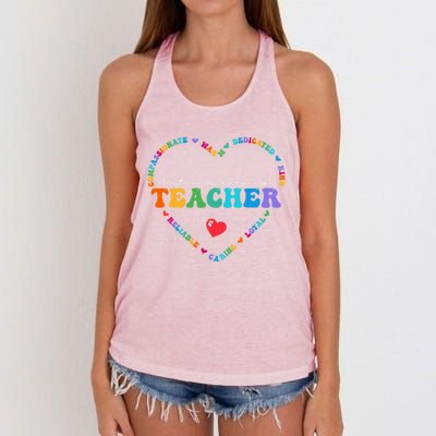 Cute Distance Learning Teacher Appreciati To School Gift Women's Knotted Racerback Tank