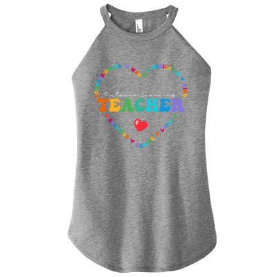 Cute Distance Learning Teacher Appreciati To School Gift Women's Perfect Tri Rocker Tank