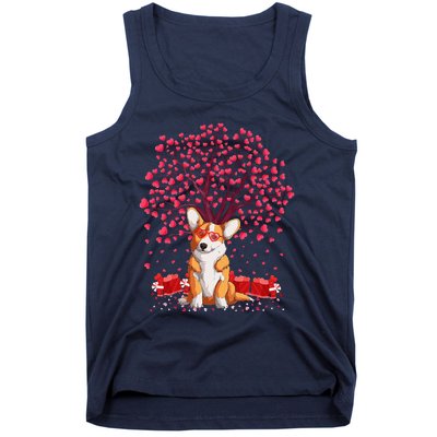 Corgi Dog Lover Funny Corgi Valentine's Day Tank Top