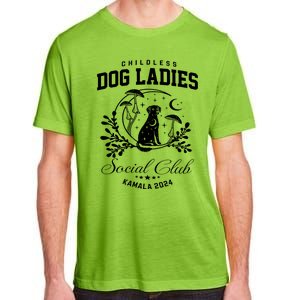 Childless Dog Lady Social Club President Kamala Harris 2024 Adult ChromaSoft Performance T-Shirt