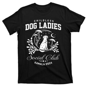 Childless Dog Lady Social Club President Kamala Harris 2024 T-Shirt