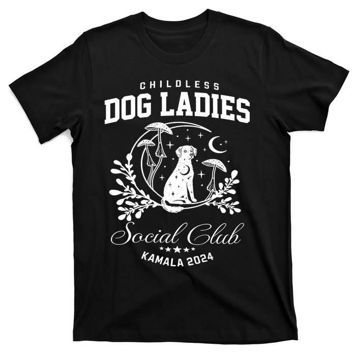 Childless Dog Lady Social Club President Kamala Harris 2024 T-Shirt