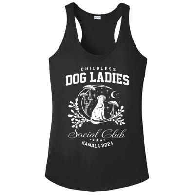 Childless Dog Lady Social Club President Kamala Harris 2024 Ladies PosiCharge Competitor Racerback Tank