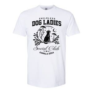 Childless Dog Lady Social Club President Kamala Harris 2024 Softstyle CVC T-Shirt