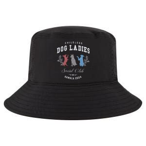 Childless Dog Lady Social Club President Kamala Harris 2024 Gift Cool Comfort Performance Bucket Hat