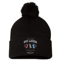 Childless Dog Lady Social Club President Kamala Harris 2024 Gift Pom Pom 12in Knit Beanie