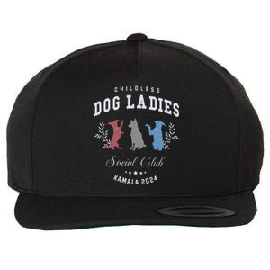 Childless Dog Lady Social Club President Kamala Harris 2024 Gift Wool Snapback Cap