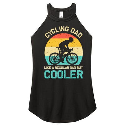 Cycling Dad Like A Regular Dad But Cooler Funny Cyclist Gift Women’s Perfect Tri Rocker Tank