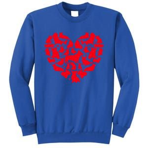 Corgi Dog Lover Funny Love Heart Corgi Valentine's Day Funny Gift Sweatshirt