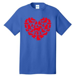 Corgi Dog Lover Funny Love Heart Corgi Valentine's Day Funny Gift Tall T-Shirt