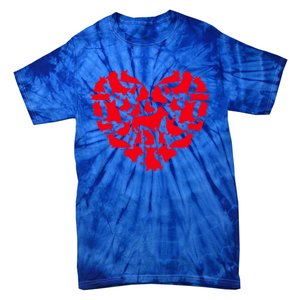 Corgi Dog Lover Funny Love Heart Corgi Valentine's Day Funny Gift Tie-Dye T-Shirt