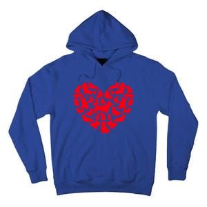 Corgi Dog Lover Funny Love Heart Corgi Valentine's Day Funny Gift Tall Hoodie