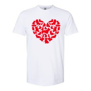 Corgi Dog Lover Funny Love Heart Corgi Valentine's Day Funny Gift Softstyle CVC T-Shirt