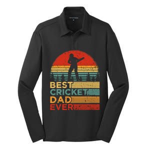 Cricket Dad Like A Normal Dad Just Cooler Cricket Player Silk Touch Performance Long Sleeve Polo