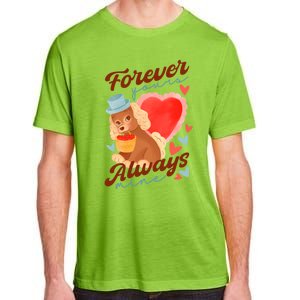 Cute Dog Lovers Forever Always Gift Adult ChromaSoft Performance T-Shirt