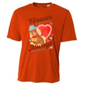 Cute Dog Lovers Forever Always Gift Cooling Performance Crew T-Shirt