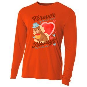 Cute Dog Lovers Forever Always Gift Cooling Performance Long Sleeve Crew