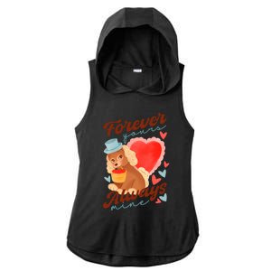 Cute Dog Lovers Forever Always Gift Ladies PosiCharge Tri-Blend Wicking Draft Hoodie Tank