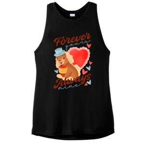 Cute Dog Lovers Forever Always Gift Ladies PosiCharge Tri-Blend Wicking Tank