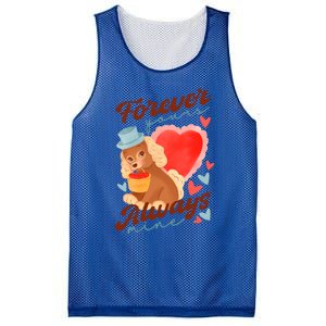 Cute Dog Lovers Forever Always Gift Mesh Reversible Basketball Jersey Tank