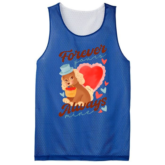 Cute Dog Lovers Forever Always Gift Mesh Reversible Basketball Jersey Tank