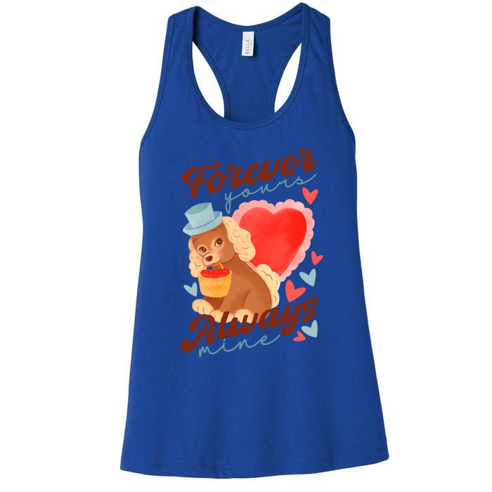 Cute Dog Lovers Forever Always Gift Women's Racerback Tank